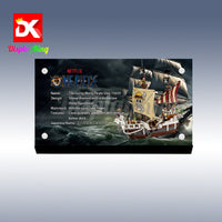 Display King - Acrylic display plaque for LEGO® The Going Merry Pirate Ship 75639

