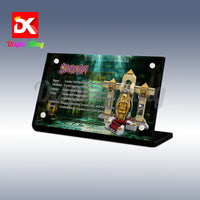 Display King - Acrylic display plaque for Lego Mummy Museum Mystery 75900
