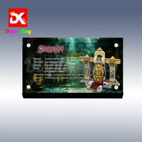 Display King - Acrylic display plaque for Lego Mummy Museum Mystery 75900
