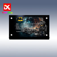 Display King - Acrylic display plaque for Lego Construction Figure and the Bat-Pod Bike 76273
