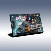 Display King - Acrylic display plaque for LEGO® Spider-Man vs. Doc Ock Subway Train Scene 76321
