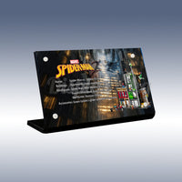 Display King - Acrylic display plaque for LEGO® Spider-Man vs. Oscorp 76324
