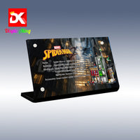 Display King - Acrylic display plaque for LEGO® Spider-Man vs. Oscorp 76324
