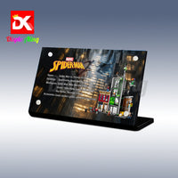 Display King - Acrylic display plaque for LEGO® Spider-Man vs. Oscorp 76324
