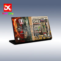 Display King - Acrylic display plaque for LEGO® Spider-Man vs. Mysterio: The Daily Bugle 76342
