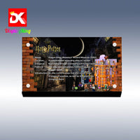 Display King - Acrylic display plaque for Lego Diagon Alley: Weasleys' Wizard Wheezes 76422
