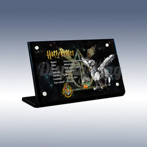 Display King - Acrylic display plaque for Lego Harry Potter Buckbeak 76427