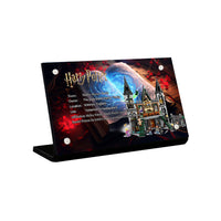 Display King - Acrylic display plaque for Lego Malfoy Manor 76453
