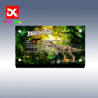 Display King - Acrylic display plaque for Lego Dinosaur Fossils: Tyrannosaurus rex 76968
