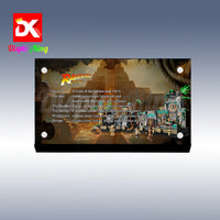 Display King - Acrylic display plaque for Lego Temple of the Golden ldol 77015
