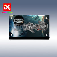 Display King - Acrylic display plaque for Lego Kenner Darth Vader 1977 tie fighter
