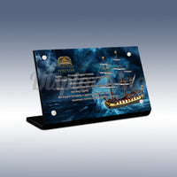 Display King - Acrylic display plaque for LEGO® Privateer Frigate Fortuna
