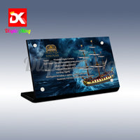 Display King - Acrylic display plaque for LEGO® Privateer Frigate Fortuna
