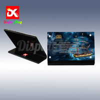 Display King - Acrylic display plaque for LEGO® Privateer Frigate Fortuna
