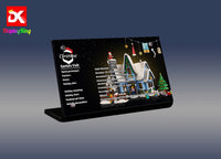 Display King - Acrylic display plaque for Lego Santa's Visit 10293
