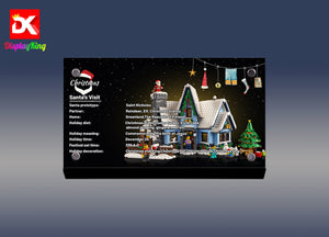 Display King - Acrylic display plaque for Lego Santa's Visit 10293