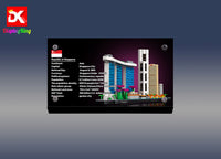 Display King - Acrylic display plaque for Lego Architecture Singapore 21057
