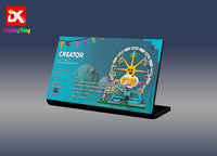 Display King - Acrylic display plaque for Lego Ferris Wheel 31119
