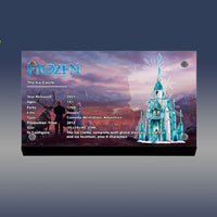 Display King - Acrylic display plaque for Lego Disney The Ice Castle 43197