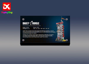 Display King - Acrylic display plaque for Lego Daily Bugle 76178