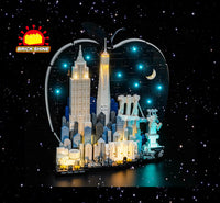 Brick Shine GC Light Kit for LEGO® New York City – The Big Apple 21066

