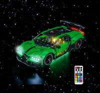 Brick Shine GC Light Kit for LEGO® Green Bugatti Chiron Pur Sport Hypercar 42241
