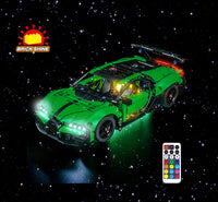 Brick Shine GC Light Kit for LEGO® Green Bugatti Chiron Pur Sport Hypercar 42241
