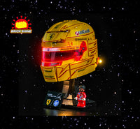 Brick Shine GC Light Kit for LEGO® Scuderia Ferrari HP Lewis Hamilton Helmet 43022
