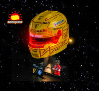 Brick Shine GC Light Kit for LEGO® Scuderia Ferrari HP Lewis Hamilton Helmet 43022
