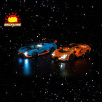 Brick Shine GC Light Kit for LEGO® Lamborghini Revuelto & Huracán STO 77238