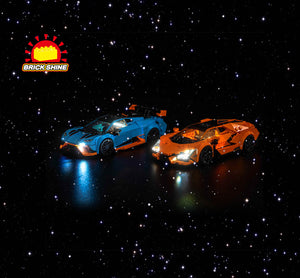 Brick Shine GC Light Kit for LEGO® Lamborghini Revuelto & Huracán STO 77238