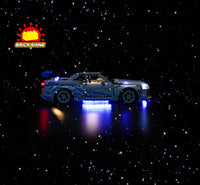 Brick Shine GC Light Kit for LEGO® 2 Fast 2 Furious Nissan Skyline GT-R (R34) Car 42210
