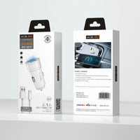 sky Mobigo GO221T 3.1A 2 USB car Charger with USB-A to C combo
