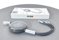 sky Mobigo GO2TLM 1m 6A 3 in 1 Retractable Charging Cable
