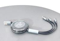 sky Mobigo GO2TLM 1m 6A 3 in 1 Retractable Charging Cable
