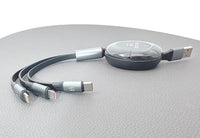 sky Mobigo GO2TLM 1m 6A 3 in 1 Retractable Charging Cable
