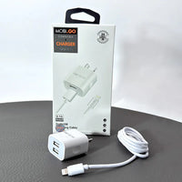sky Mobigo GO302 2.1A wall charger with USB-A to Lightning combo
