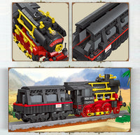 JIESTAR 59008 Steam Locomotive with 676 Pieces
