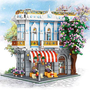 JIESTAR 89109 Sakura Restaurant Building Block Toy 3725 pcs