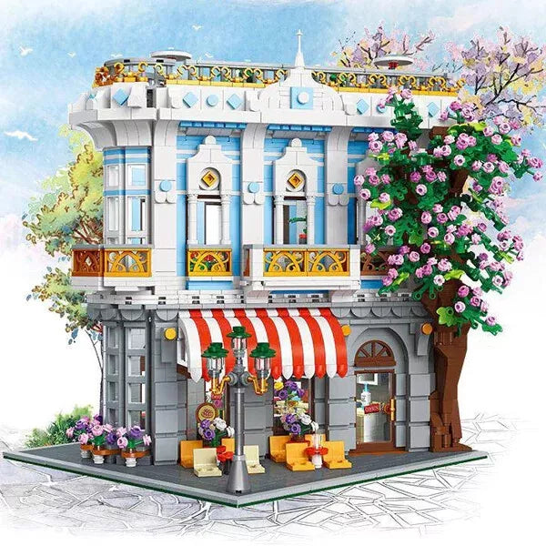 JIESTAR 89109 Sakura Restaurant Building Block Toy 3725 pcs