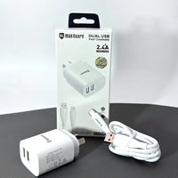 sky Maxguard KAC01T 2.4A wall charger with USB-A to C combo
