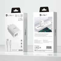 sky Maxguard KAC01T 2.4A wall charger with USB-A to C combo
