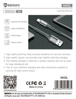 sky Maxguard M43L 3m USB-A to Lightning cable
