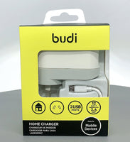 sky Budi AC339AMW 12W wall charger with USB-A to micro combo
