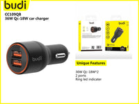 sky Budi CC109Q PD 36W 2USB Car Charger
