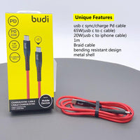 sky Budi M8J198TT 1m 65W Type-C to C cable
