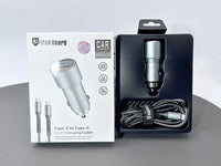 sky Maxguard MC036CC 38W USB A+C car charger with Type-C to C combo
