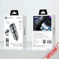 sky Maxguard MC040LC 55W 2 USB C+C car charger with Type-C to Lightning combo
