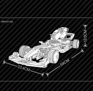 Mould King 18024B F1 Thunder Furious with 1065 pieces