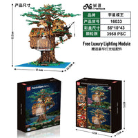 MOULD KING 16033 Tree House With Light with 3958 Pieces
